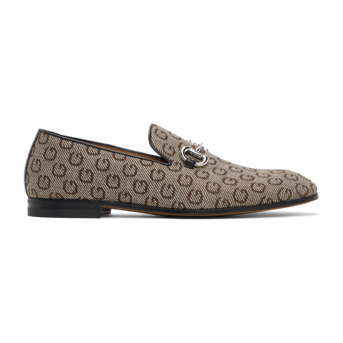 Photo: Gucci Beige G Horsebit Loafers