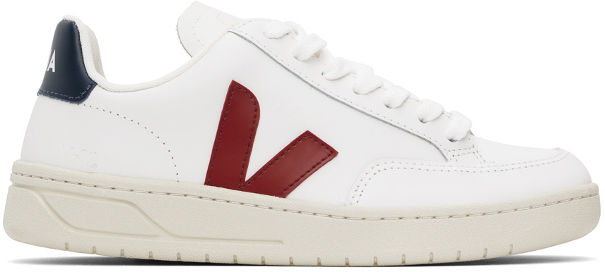 VEJA White V-12 Leather Sneakers VEJA