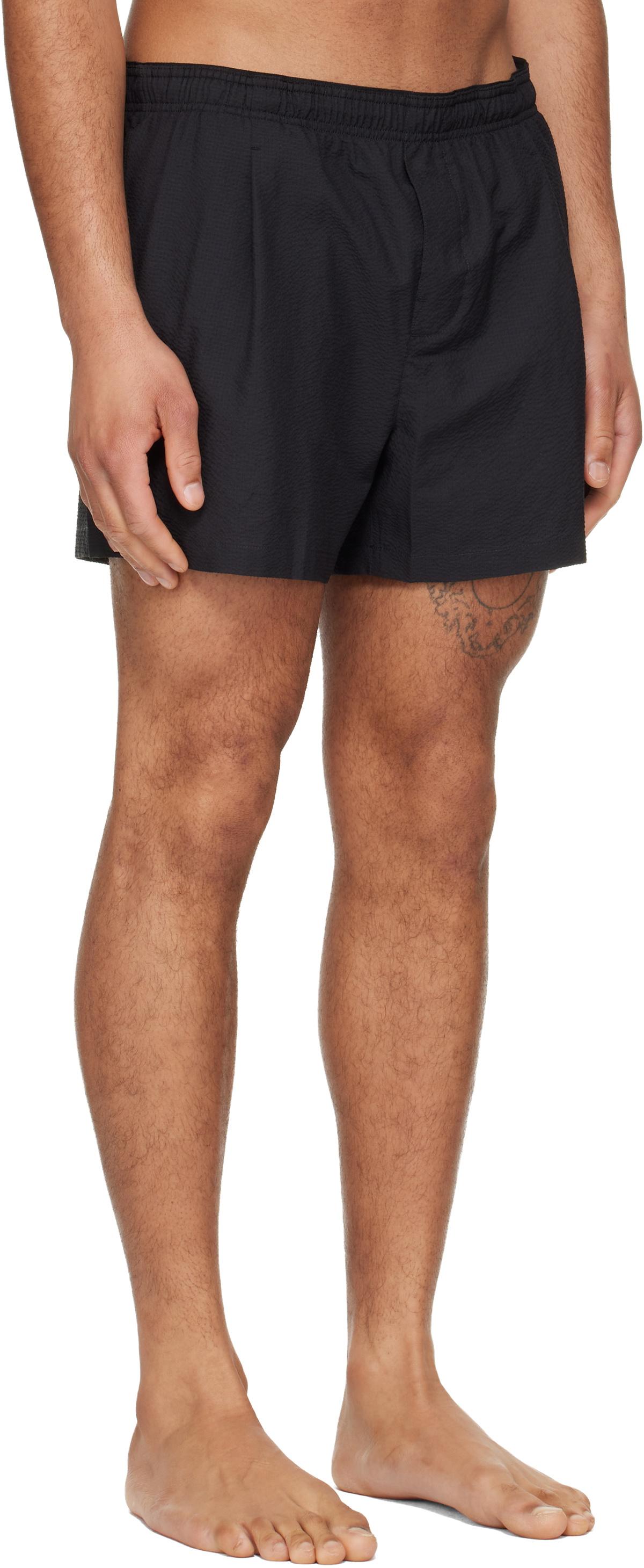 OUR LEGACY Black Boxer Swim Shorts