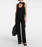 Aya Muse Gathered high-rise straight pants