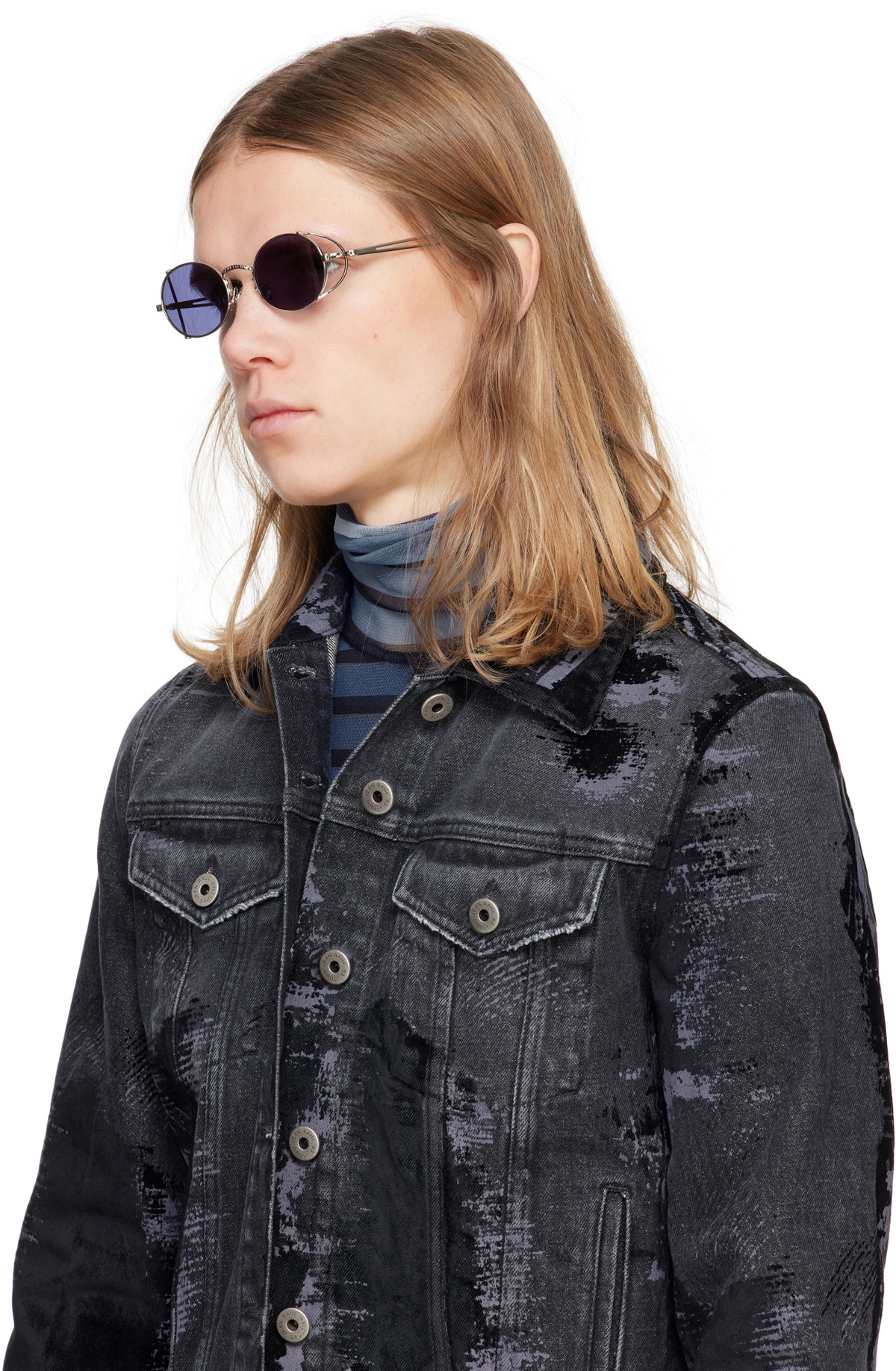 Jean Paul Gaultier Silver 'The 55-3175' Sunglasses