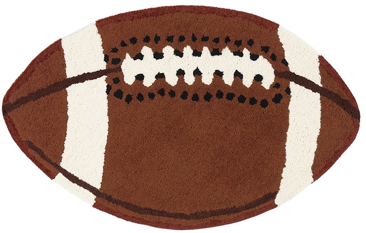 Photo: Rashelle SSENSE Exclusive Brown & Beige Football Rug