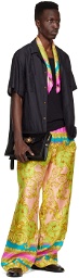 Versace Multicolor Barocco Goddess Trousers