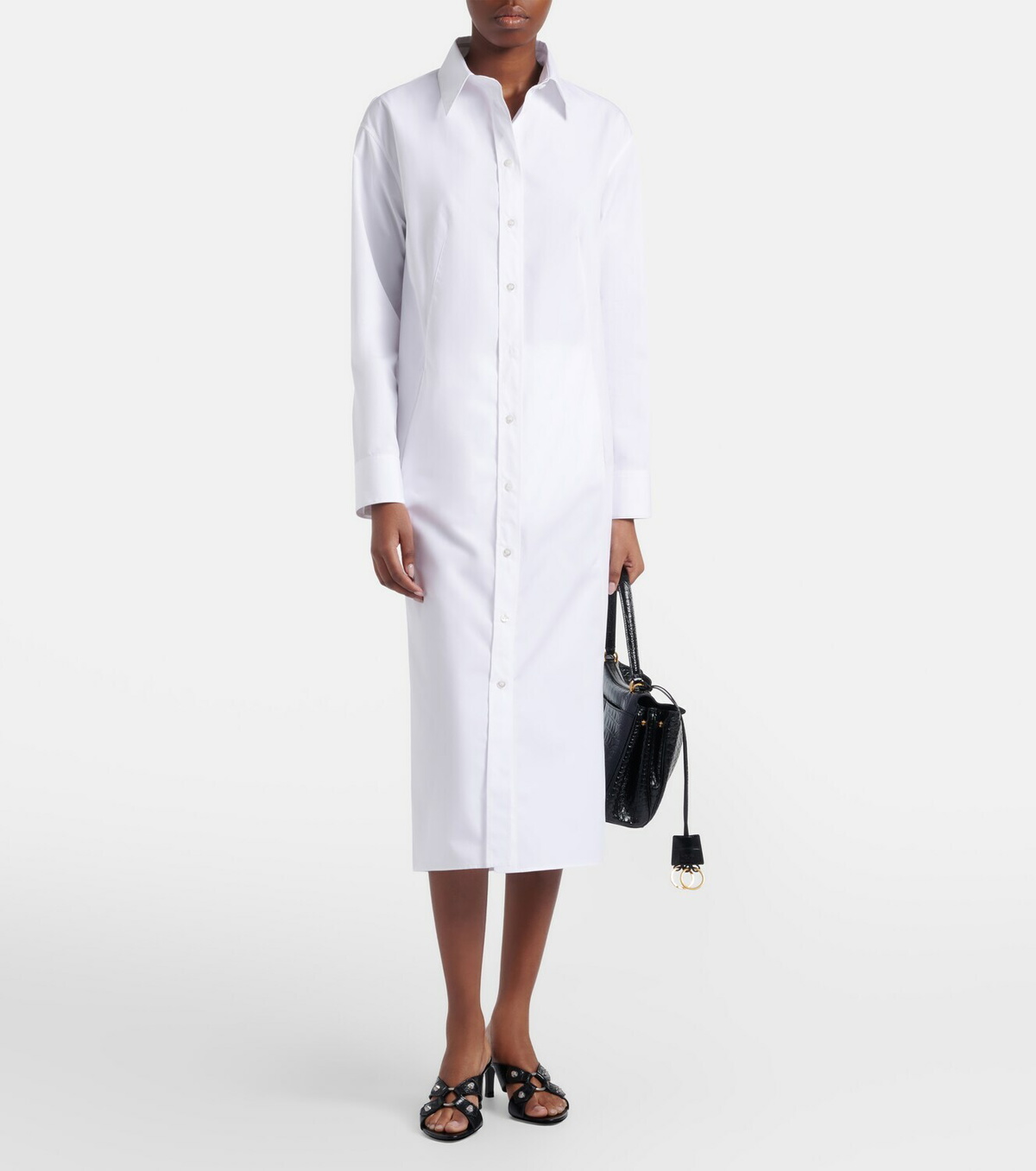 Balenciaga Cotton poplin shirt dress