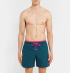 Vilebrequin - Moka Mid-Length Embroidered Swim Shorts - Men - Navy