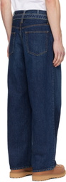 sacai Navy Belted Jeans