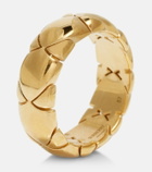 Burberry Shield Segment gold-plated sterling silver ring