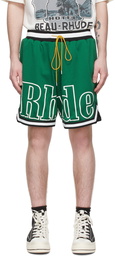 Rhude Green Polyester Shorts