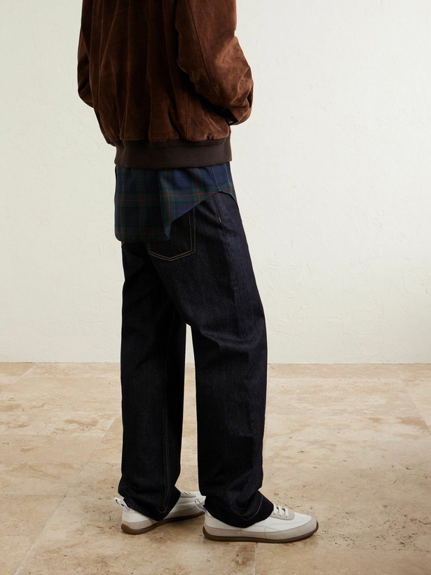 Photo: McQueen - EC1 Nylon, Suede and Leather Sneakers - White