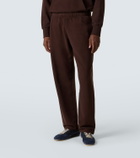 Stone Island Marina logo cotton fleece sweatpants