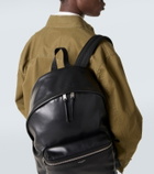 Saint Laurent Leather-trimmed backpack