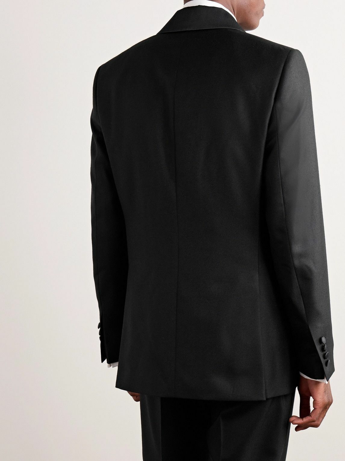 Favourbrook - Chesham Shawl-Collar Wool-Twill Tuxedo Jacket - Black