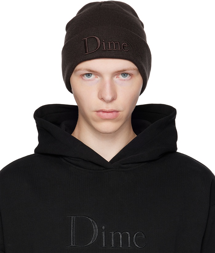 Photo: Dime Brown Embroidered Beanie