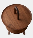 Cassina Réaction Poétique walnut side table by Jaime Hayon
