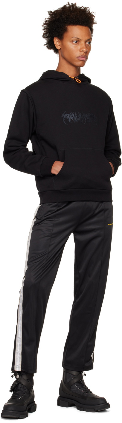 PALMER Black Embroidered Hoodie