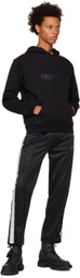 PALMER Black Embroidered Hoodie