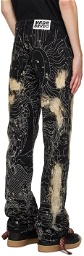 Who Decides War by MRDR BRVDO Black Blanched Duality Jeans