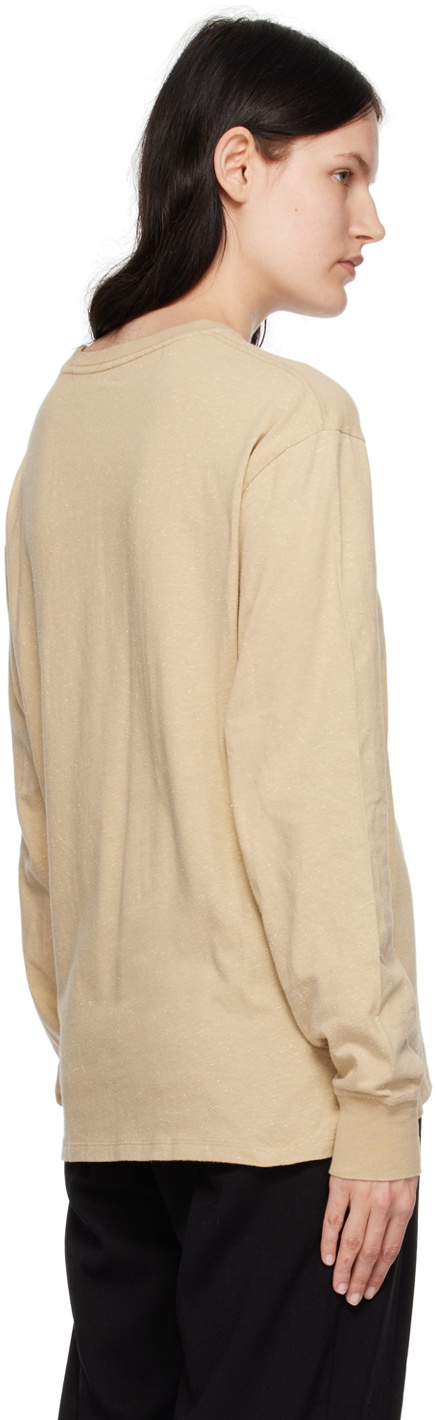 Saturdays NYC Khaki Chain Script Long Sleeve T-Shirt