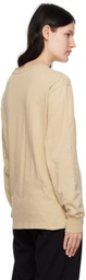 Saturdays NYC Khaki Chain Script Long Sleeve T-Shirt