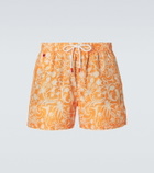 Kiton Printed swim trunks