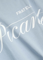 Picante Tailor Logo-print Cotton T-shirt Blue