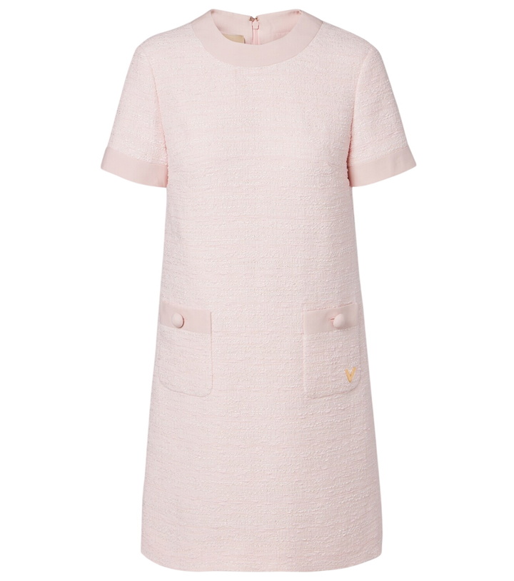 Photo: Valentino VLogo tweed minidress