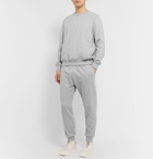 Ermenegildo Zegna - Mélange Loopback Cotton-Blend Jersey Sweatshirt and Sweatpants Set - Gray