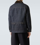 Loewe Corduroy-trimmed denim jacket