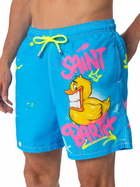 MC2 Saint Barth Man Mid-length Gustavia Swim-shorts With Ducky Cryptopuppets Placed Print| Cryptopuppets Special Edition