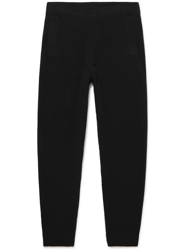 Photo: Theory - Tapered Wool and Cashmere-Blend Sweatpants - Black