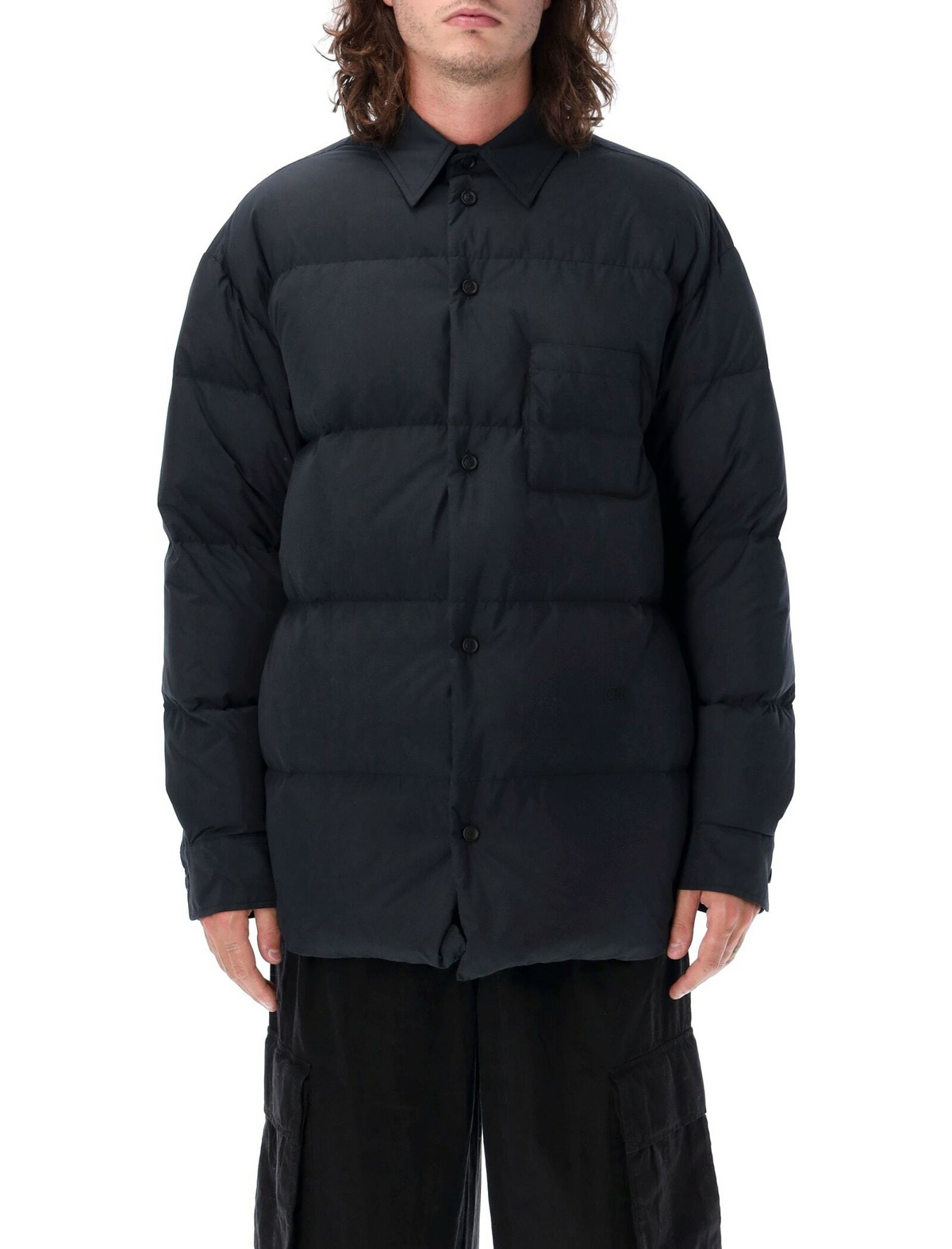 Off-White Diagonals Brushed Down Jacket Off-White