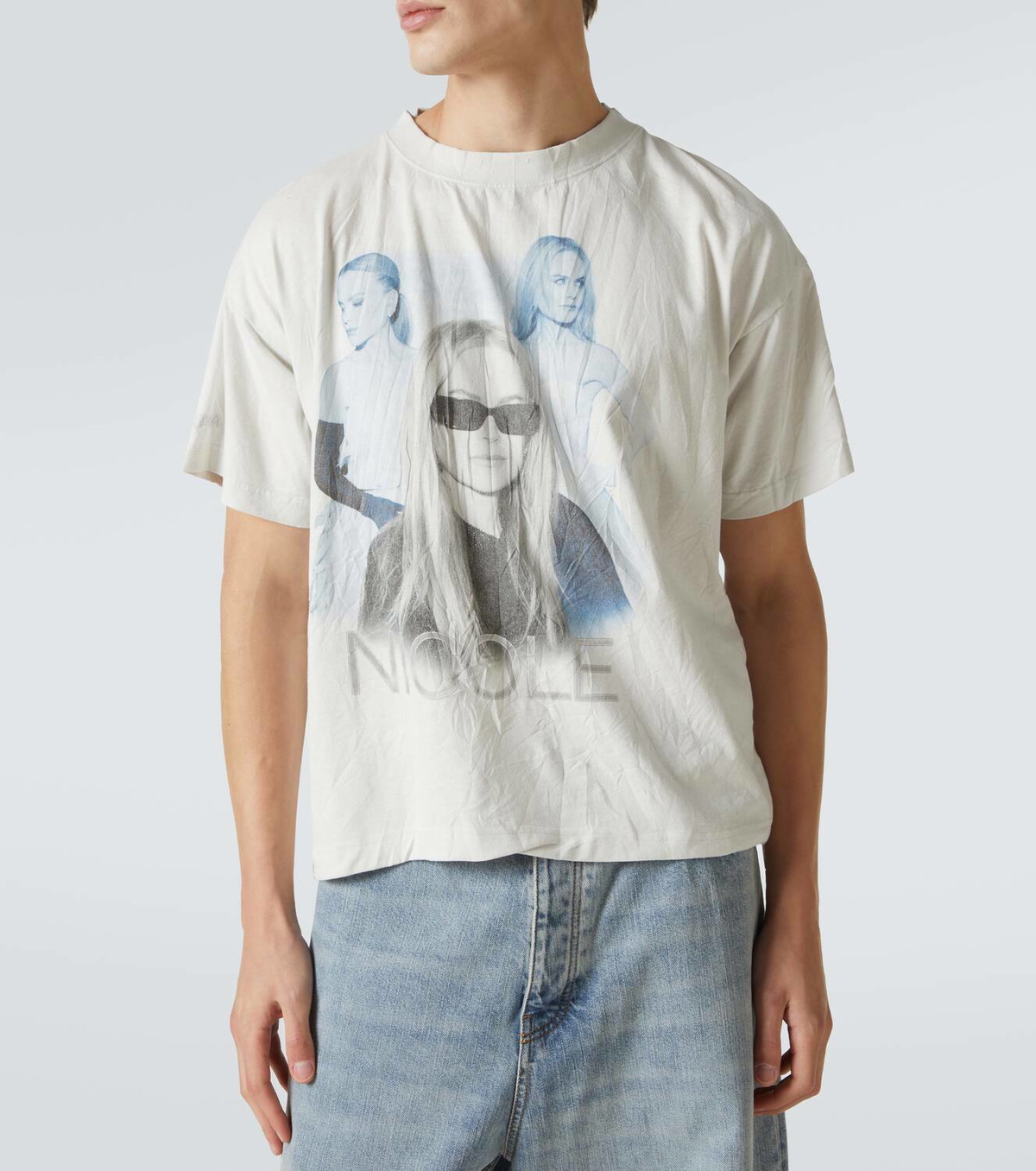 【BALENCIAGA】Nicole Boxy Tシャツ で ホワイト Nicole Boxy T-shirt in White | Balenciaga US