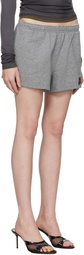 alexanderwang.t Gray Logo Cotton Running Shorts