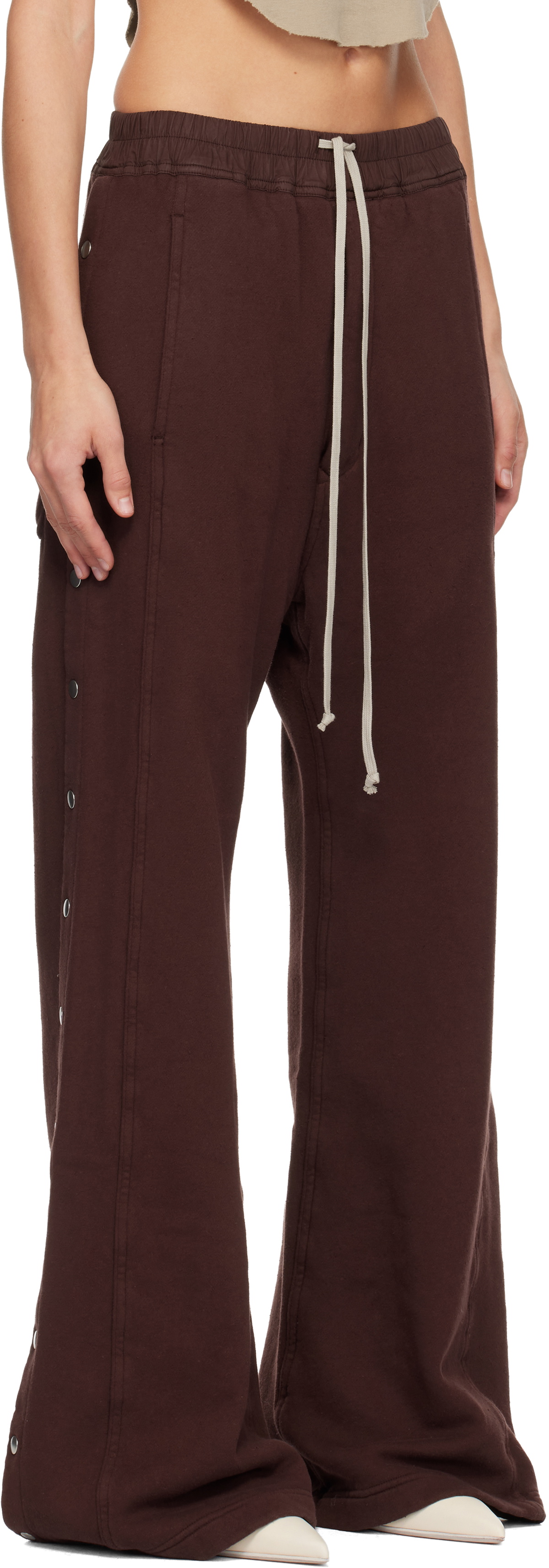 Rick Owens DRKSHDW Burgundy Concordians Pusher Lounge Pants