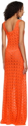 Marco Rambaldi SSENSE Exclusive Orange Long Dress