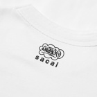 Sacai x Eric Haze Feel It T-Shirt in White