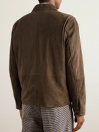 Rag & Bone - Melrose Suede Blouson Jacket - Brown