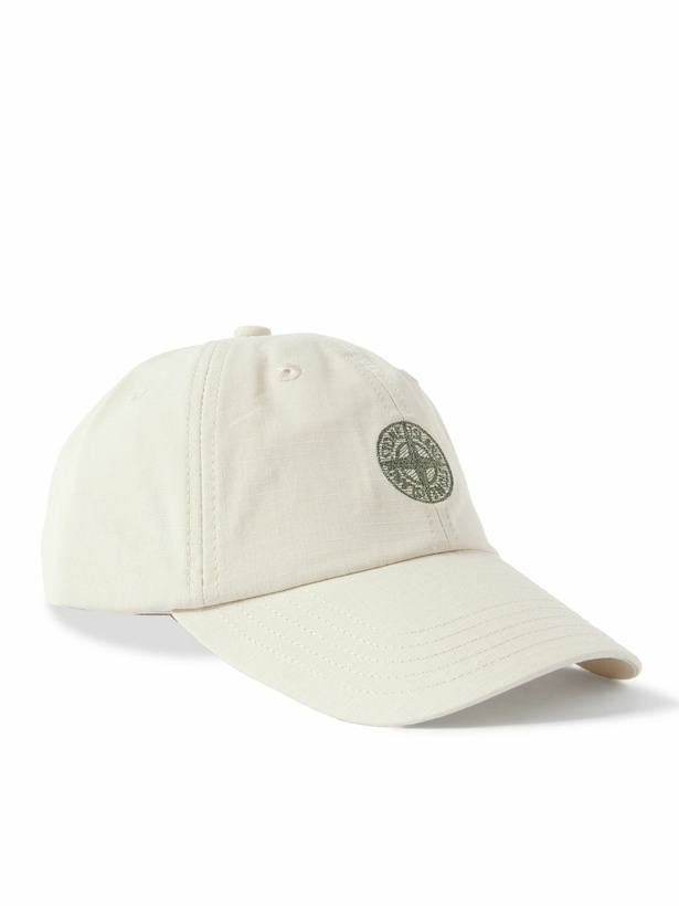 Photo: Stone Island - Embroidered Cotton-Canvas Baseball Cap