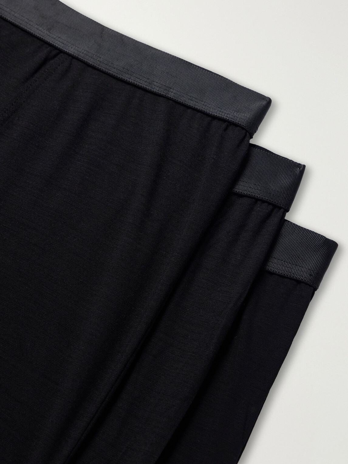 CDLP - Three-Pack Stretch-TENCEL™ Lyocell and Wool-Blend Jersey Boxer Briefs - Black
