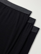 CDLP - Three-Pack Stretch-TENCEL™ Lyocell and Wool-Blend Jersey Boxer Briefs - Black