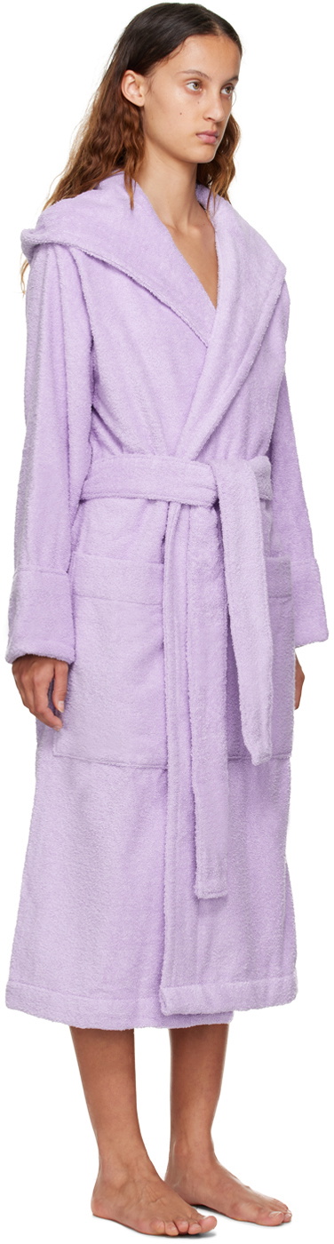 Tekla Purple Hooded Robe Tekla Fabrics