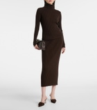 Jardin des Orangers Ribbed-knit cashmere maxi skirt