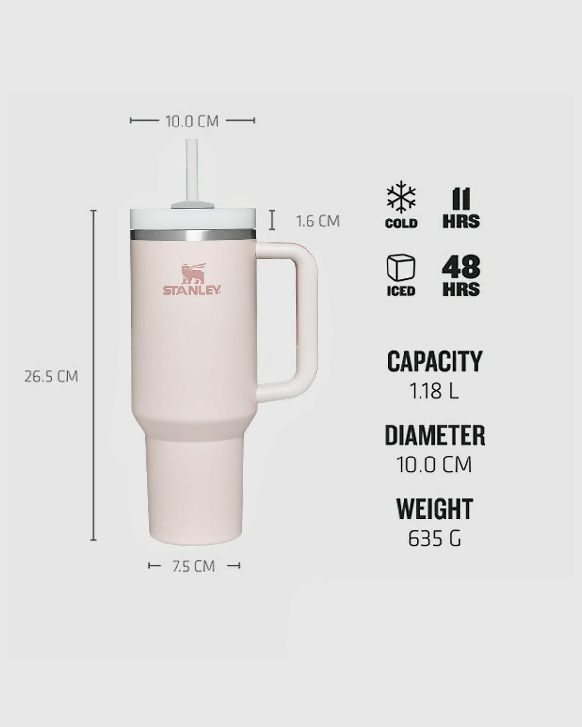 Stanley The Quencher H2.O Flow State™ Tumbler Pink Outdoor Equipment/Tableware