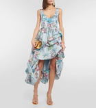 Zimmermann Matchmaker floral linen and silk midi dress