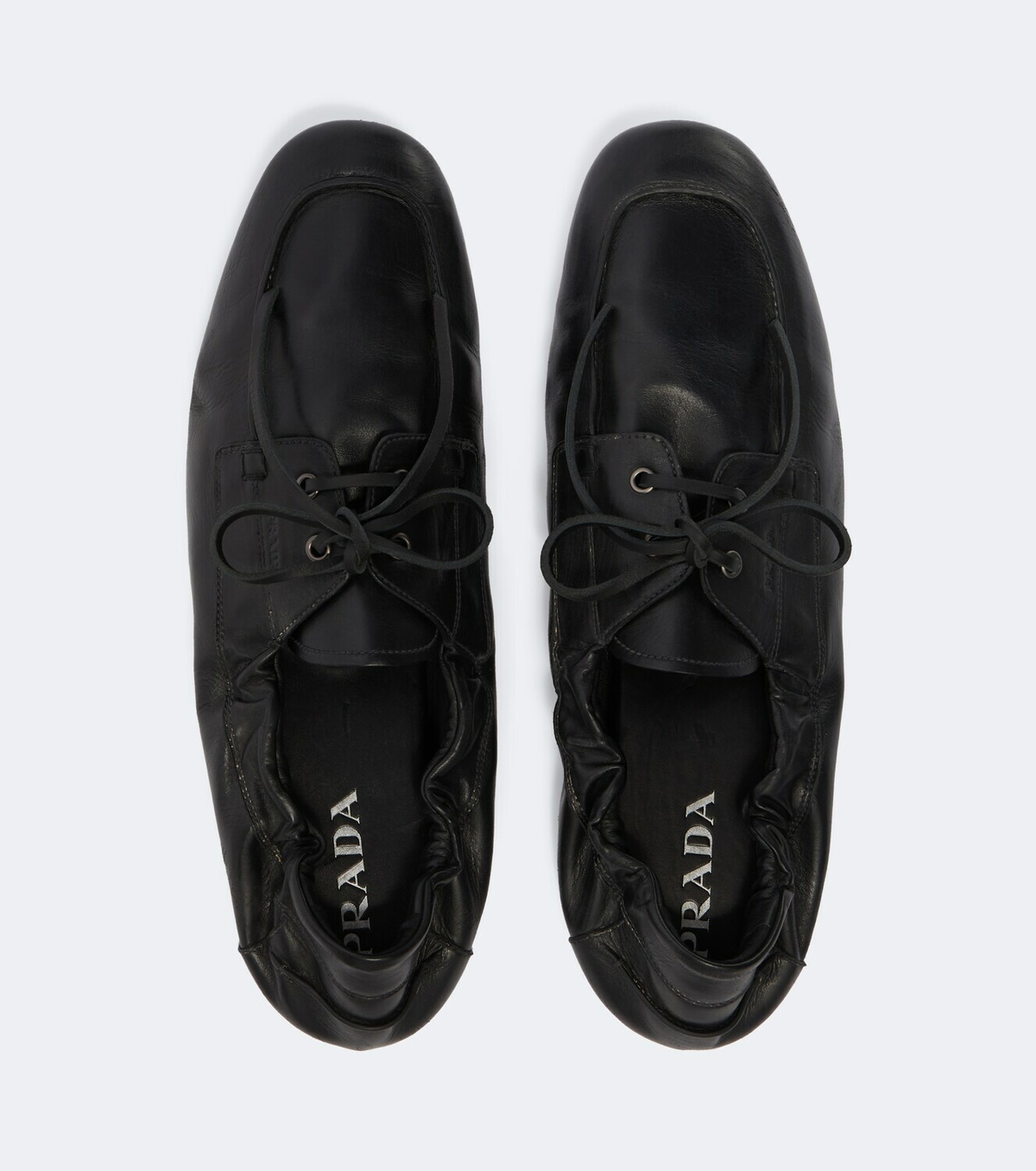 Prada Shuffle leather loafers