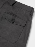 Oliver Spencer - Orsman Wide-Leg Pleated Woven Trousers - Gray