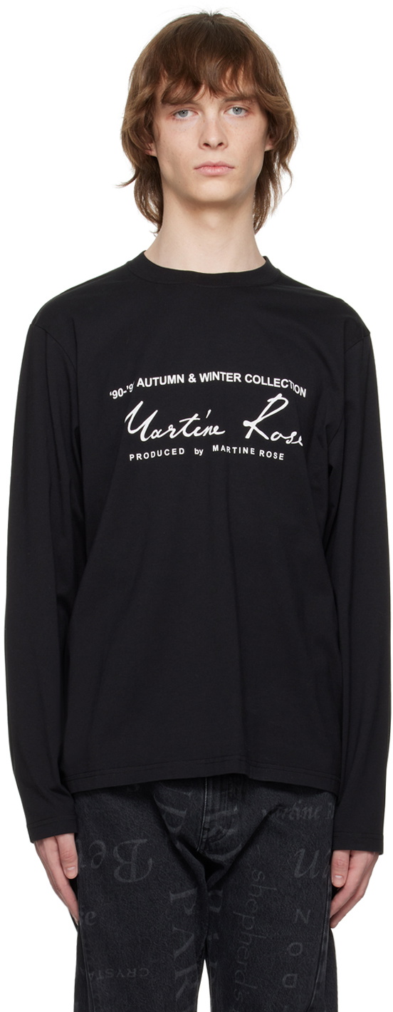 【MARTINE ROSE】LONG SLEEVE T-SHIRT/S Martine Rose Long Sleeve T-Shirt in White | SVD