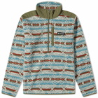 Columbia Men's Sweater Weather™ II Printed Half Zip Fleece in Stone Blue Checkered Peaks Print