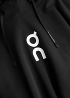ON Club Logo Cotton-blend Hooded Sweatshirt Black