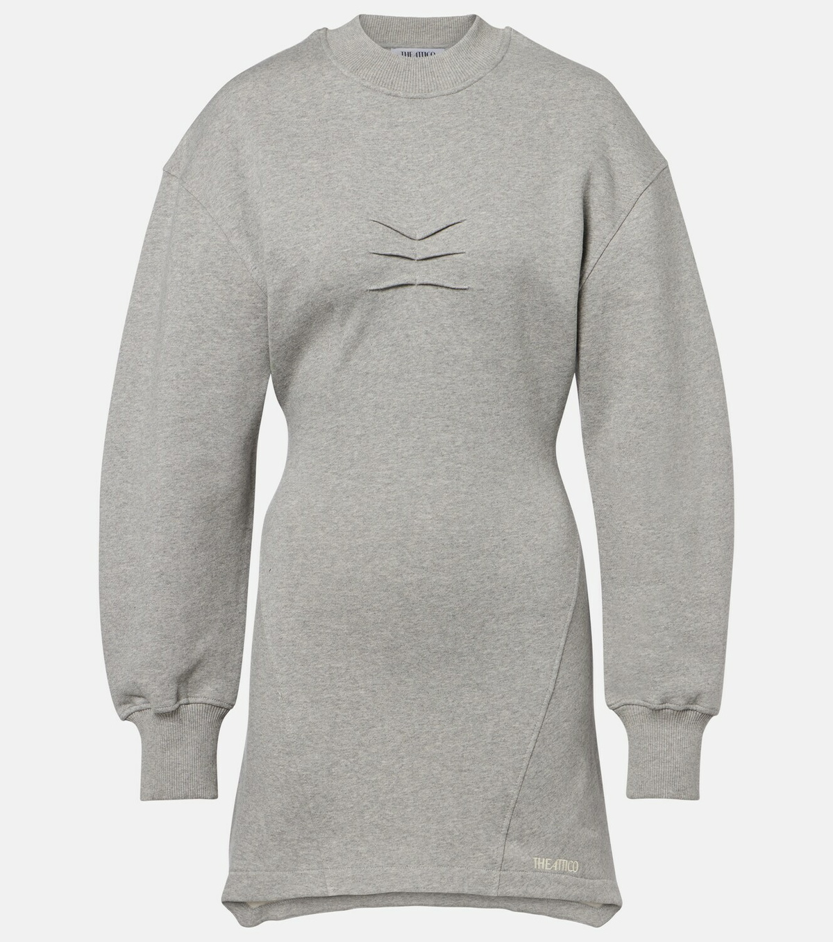 The Attico Cotton jersey sweatshirt dress